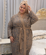 تصویر  حوله لباسی 2ایکس لارج بیگ سایز ژاکاردموکا تمام نخ