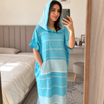 تصویر  حوله پانچو تمام نخ